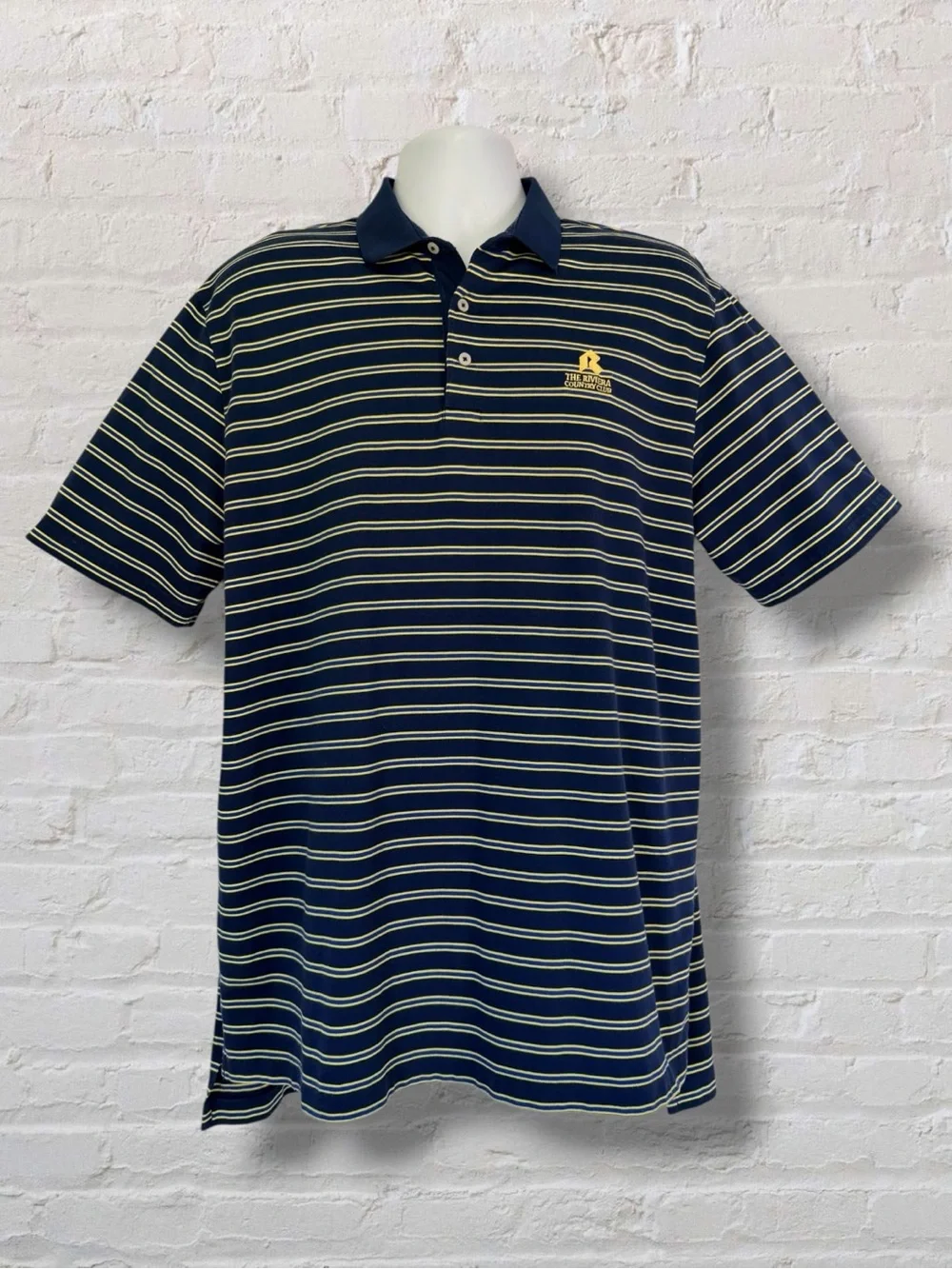 Polo Golf Ralph Lauren Riviera Country Club Striped Polo Shirt Large - Picture 3 of 11